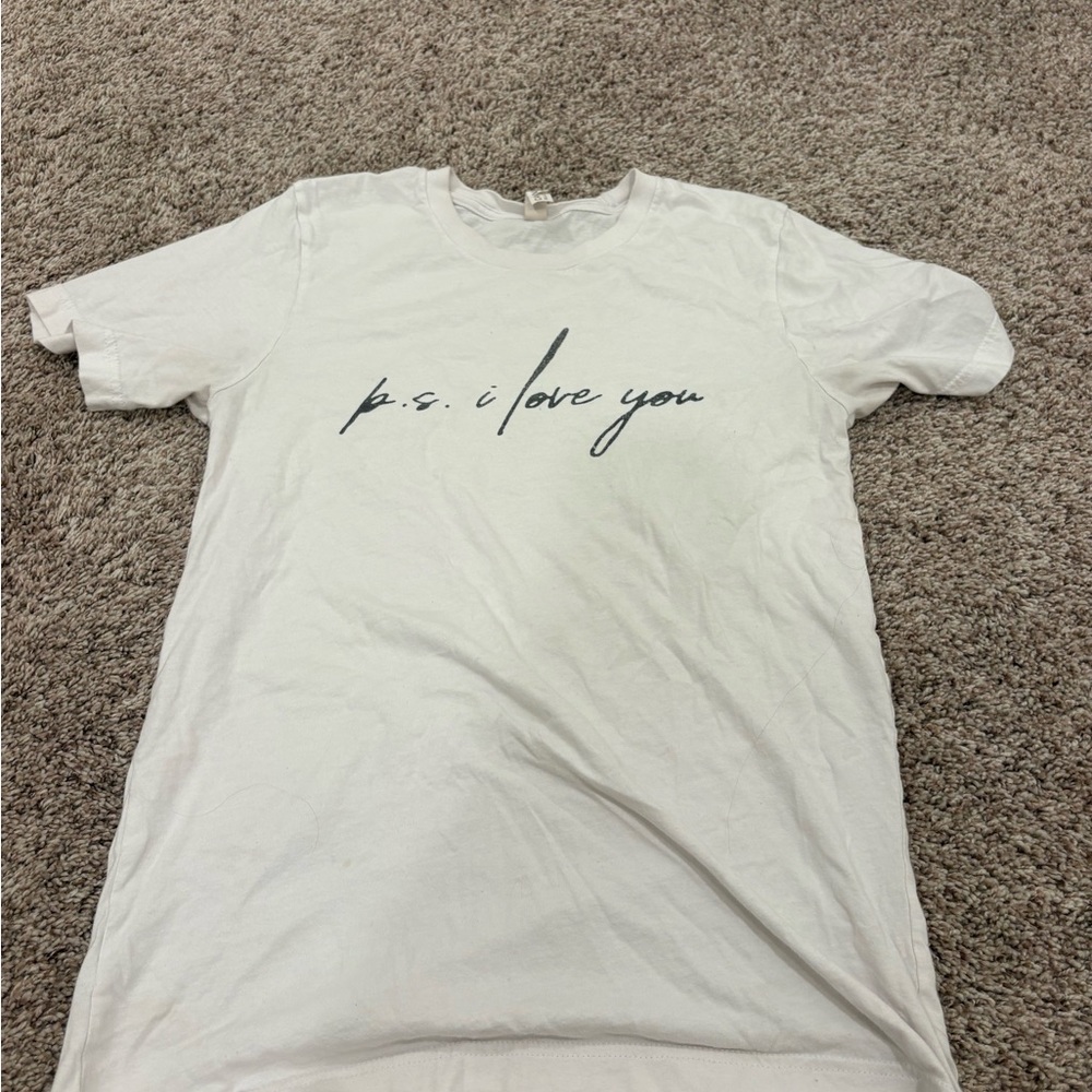 Bella Canvas White Tee with Script Design